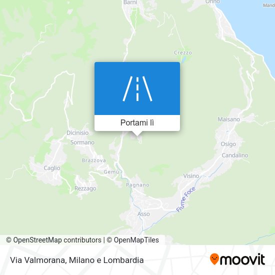 Mappa Via Valmorana