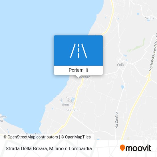 Mappa Strada Della Breara