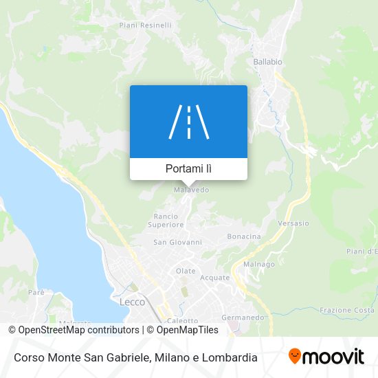 Mappa Corso Monte San Gabriele