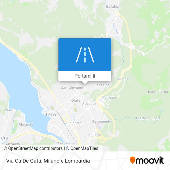 Mappa Via Cà De Gatti