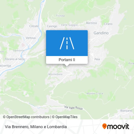 Mappa Via Brennero