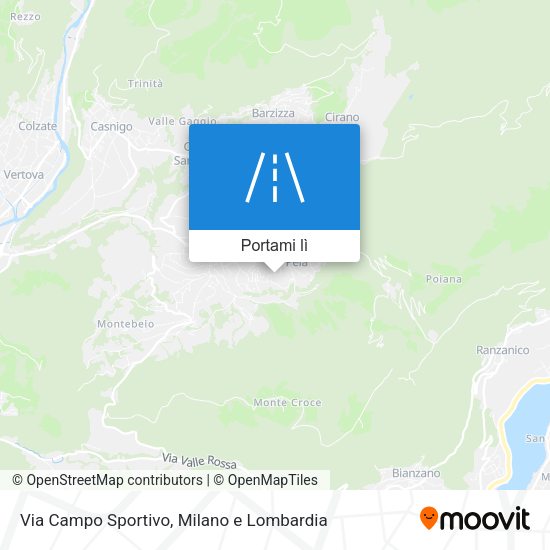 Mappa Via Campo Sportivo