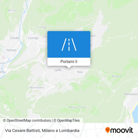Mappa Via Cesare Battisti