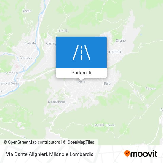 Mappa Via Dante Alighieri