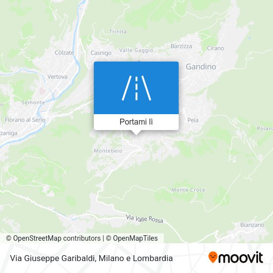 Mappa Via Giuseppe Garibaldi