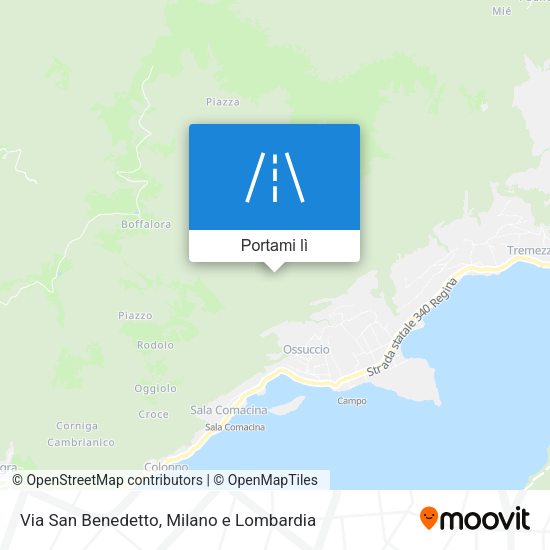 Mappa Via San Benedetto