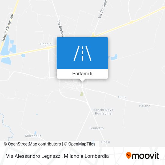 Mappa Via Alessandro Legnazzi