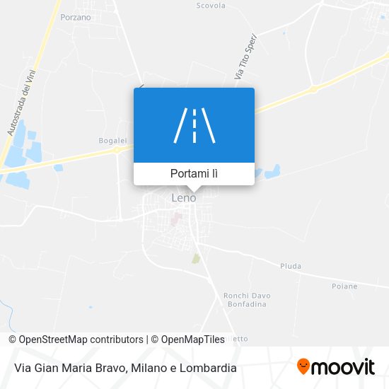 Mappa Via Gian Maria Bravo