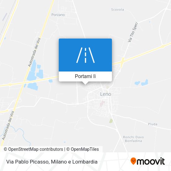 Mappa Via Pablo Picasso