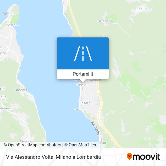 Mappa Via Alessandro Volta