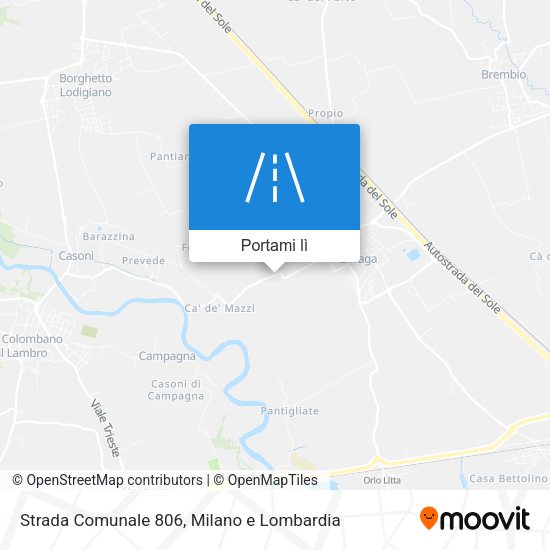 Mappa Strada Comunale 806