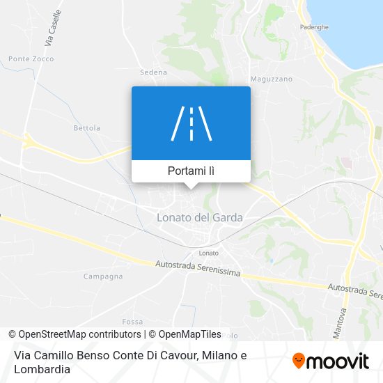 Mappa Via Camillo Benso Conte Di Cavour
