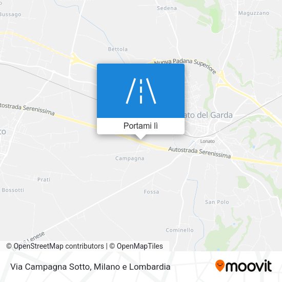 Mappa Via Campagna Sotto