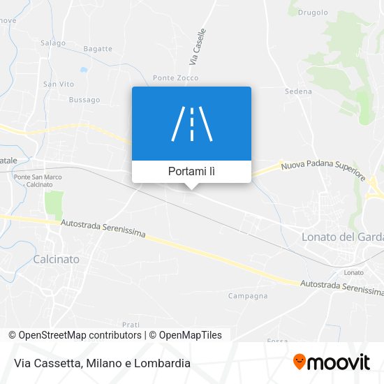 Mappa Via Cassetta