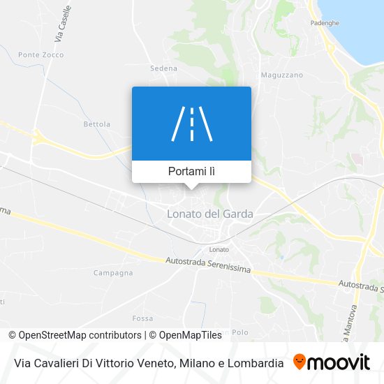 Mappa Via Cavalieri Di Vittorio Veneto