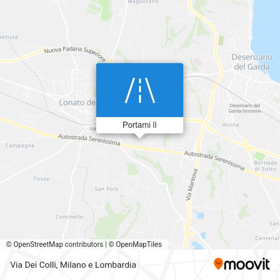 Mappa Via Dei Colli