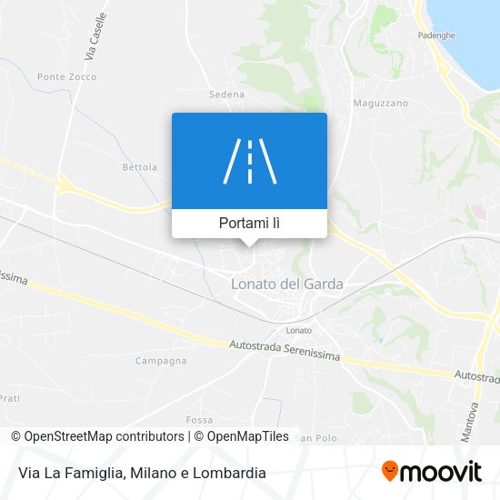 Mappa Via La Famiglia