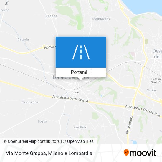 Mappa Via Monte Grappa