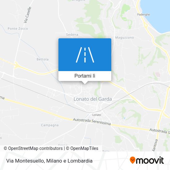 Mappa Via Montesuello