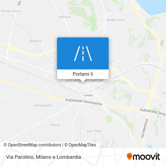 Mappa Via Parolino
