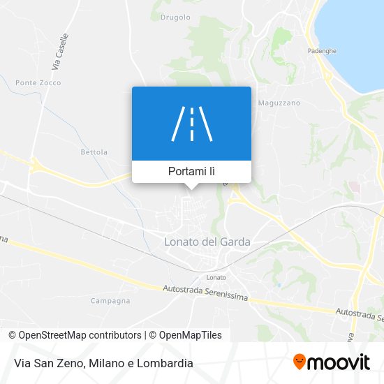 Mappa Via San Zeno