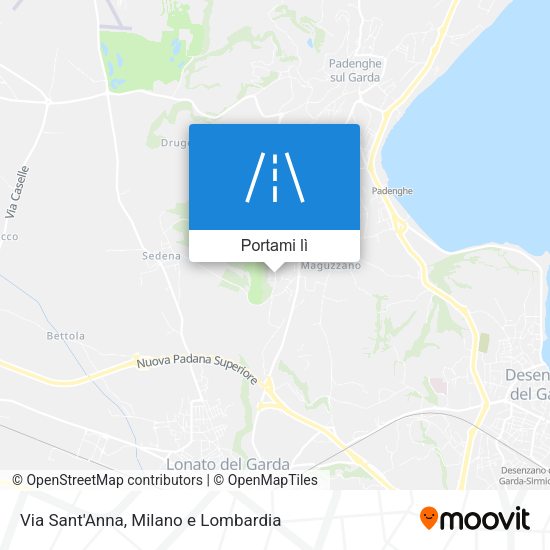 Mappa Via Sant'Anna