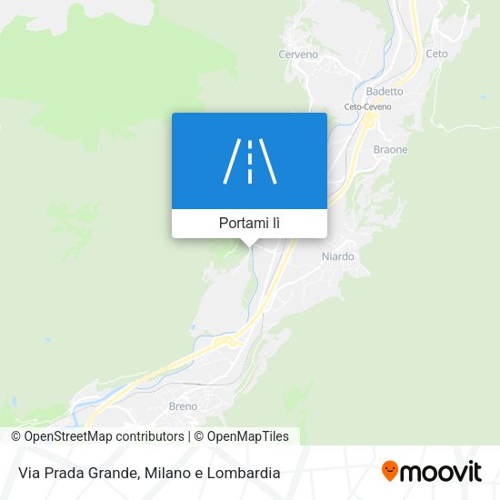 Mappa Via Prada Grande
