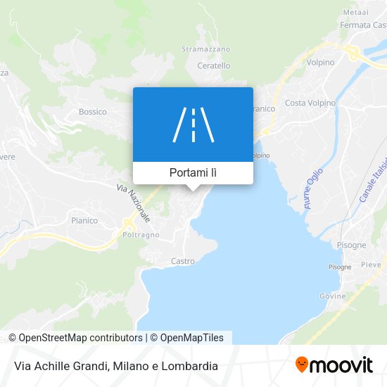 Mappa Via Achille Grandi