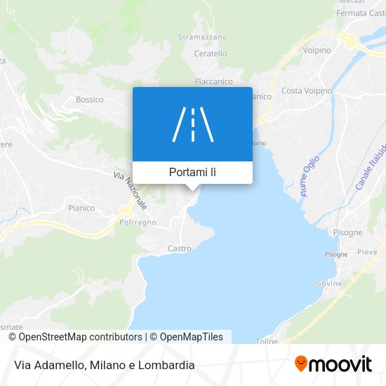 Mappa Via Adamello