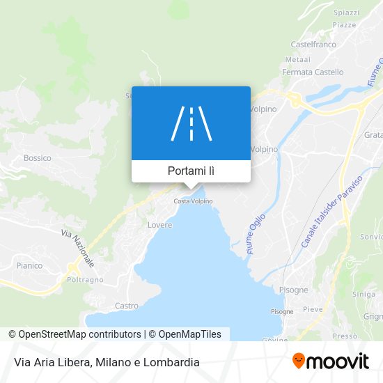 Mappa Via Aria Libera