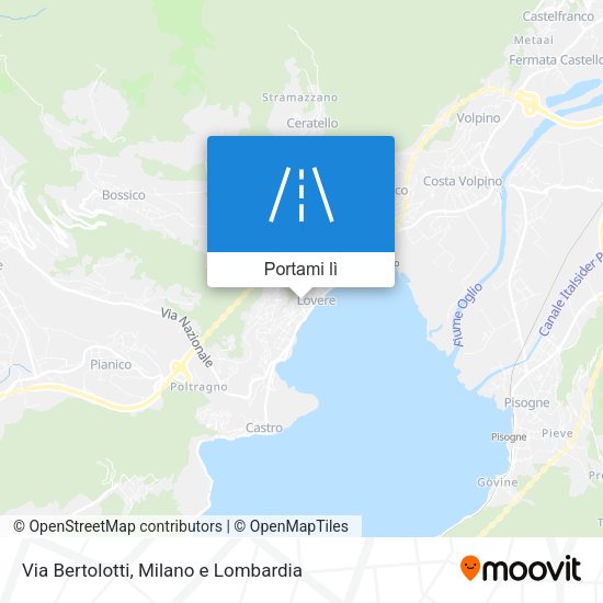 Mappa Via Bertolotti