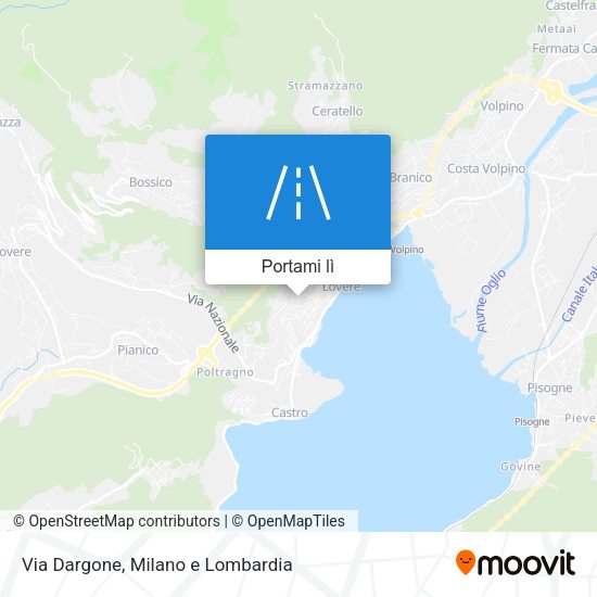 Mappa Via Dargone