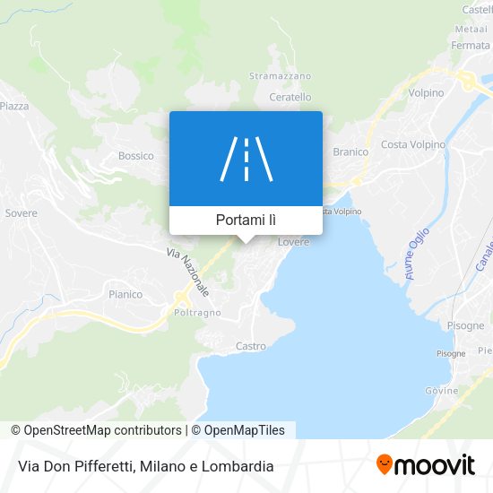 Mappa Via Don Pifferetti