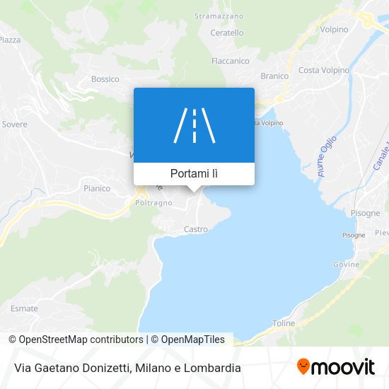 Mappa Via Gaetano Donizetti