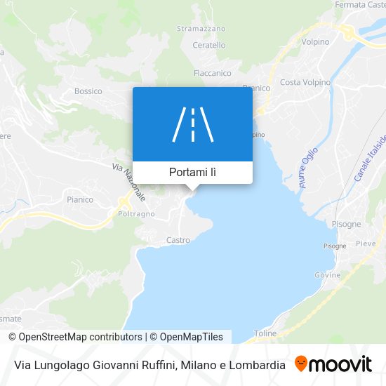 Mappa Via Lungolago Giovanni Ruffini