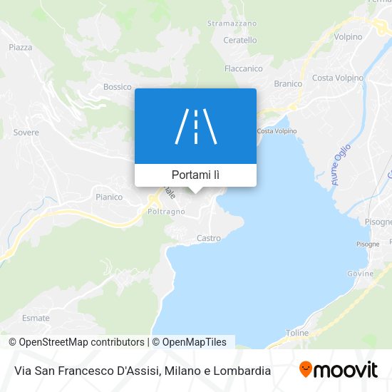 Mappa Via San Francesco D'Assisi