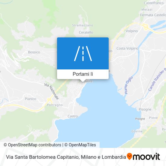 Mappa Via Santa Bartolomea Capitanio