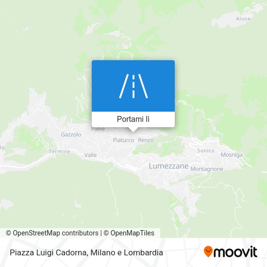 Mappa Piazza Luigi Cadorna