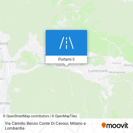 Mappa Via Camillo Benso Conte Di Cavour