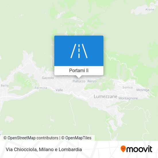 Mappa Via Chiocciola