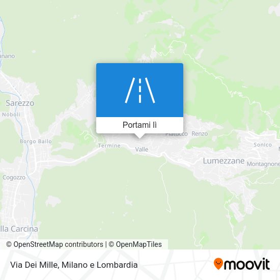 Mappa Via Dei Mille