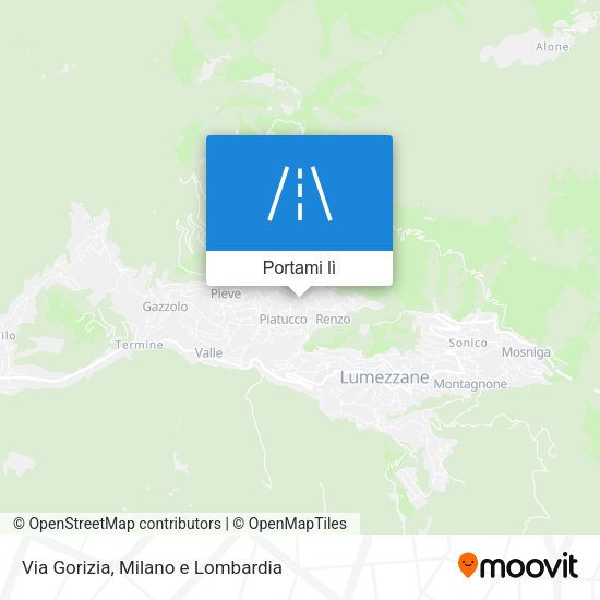 Mappa Via Gorizia