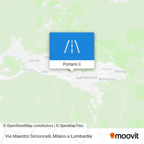 Mappa Via Maestro Simoncelli