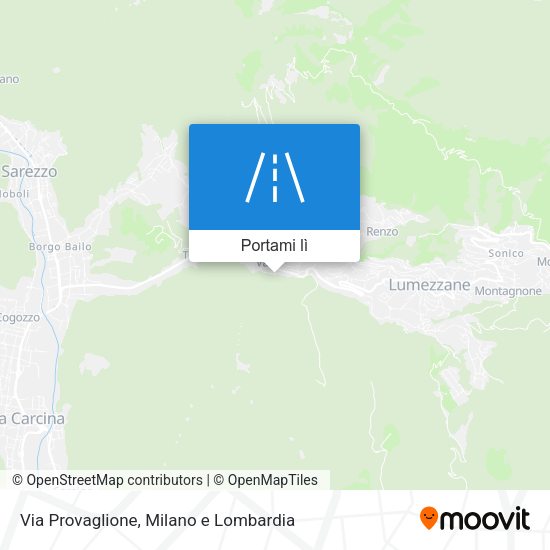 Mappa Via Provaglione