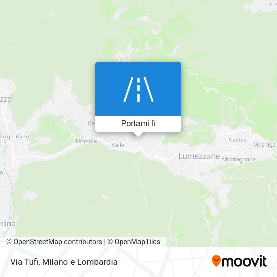Mappa Via Tufi