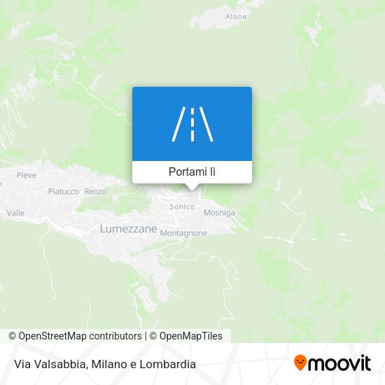 Mappa Via Valsabbia
