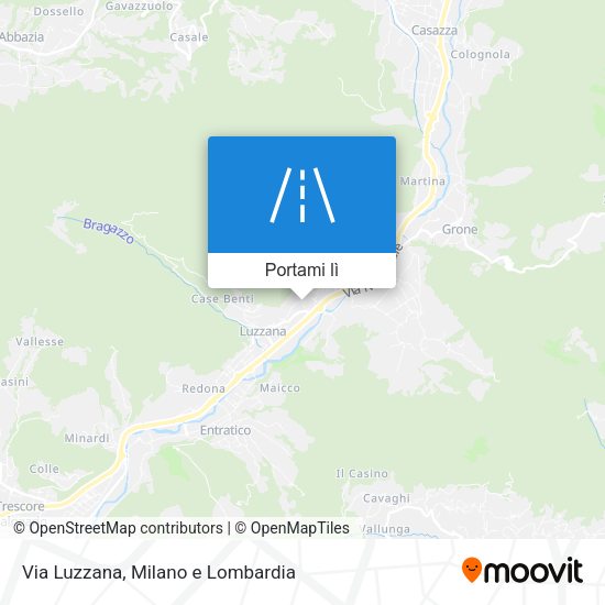 Mappa Via Luzzana
