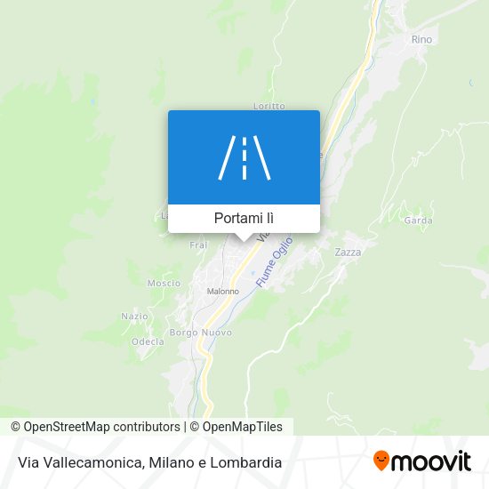 Mappa Via Vallecamonica