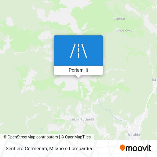 Mappa Sentiero Cermenati