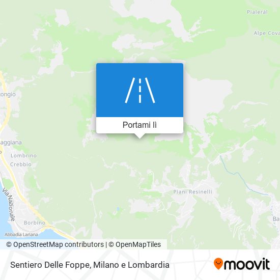 Mappa Sentiero Delle Foppe